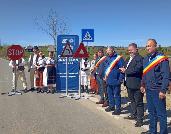 La inaugurarea drumurilor județene a fost prezent și Alin Tișe, președintele Consiliului Județean Cluj/ Foto: Oleg Ghilas - monitorulcj.ro