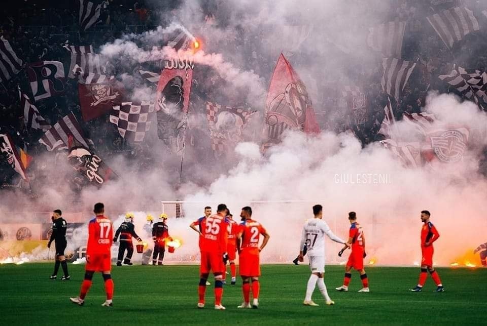 Suporterii echipei Rapid au decis să boicoteze meciul cu CFR Cluj/ Foto: Peluza Nord - Rapid București - Facebook