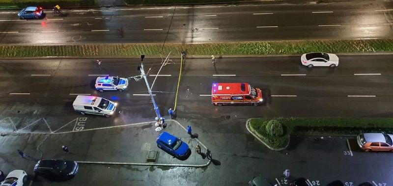 Un accident rutier a avut loc, marți, pe strada Aurel Vlaicu din Cluj-Napoca/ Foto: Info Trafic jud.Cluj