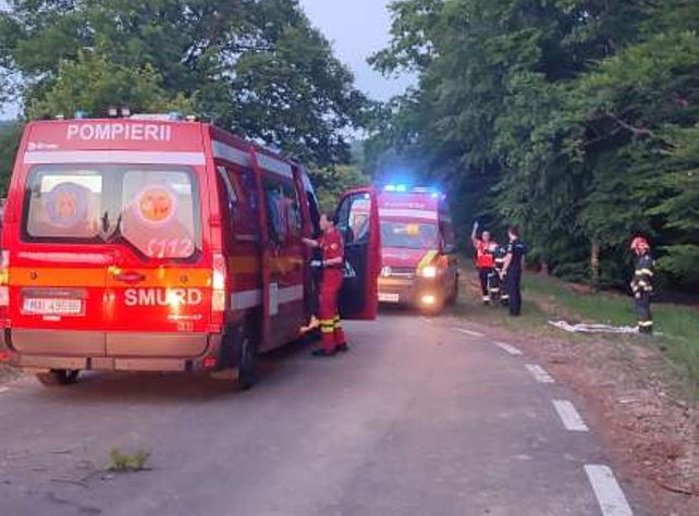 Una din victimele teribilului accident rutier din Bistrița-Năsăud, transferată la un spital din Cluj-Napoca/Foto: Inspectoratul General pentru Situații de Urgență