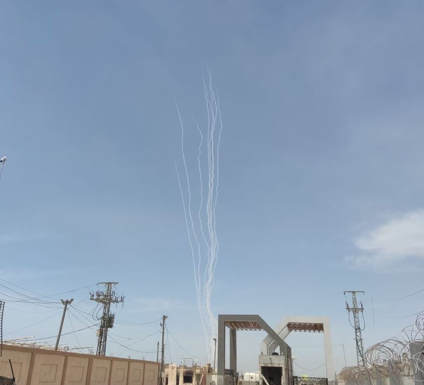 Atac cu rachete lansat de Hamas asupra Israelului/Foto: IDF X