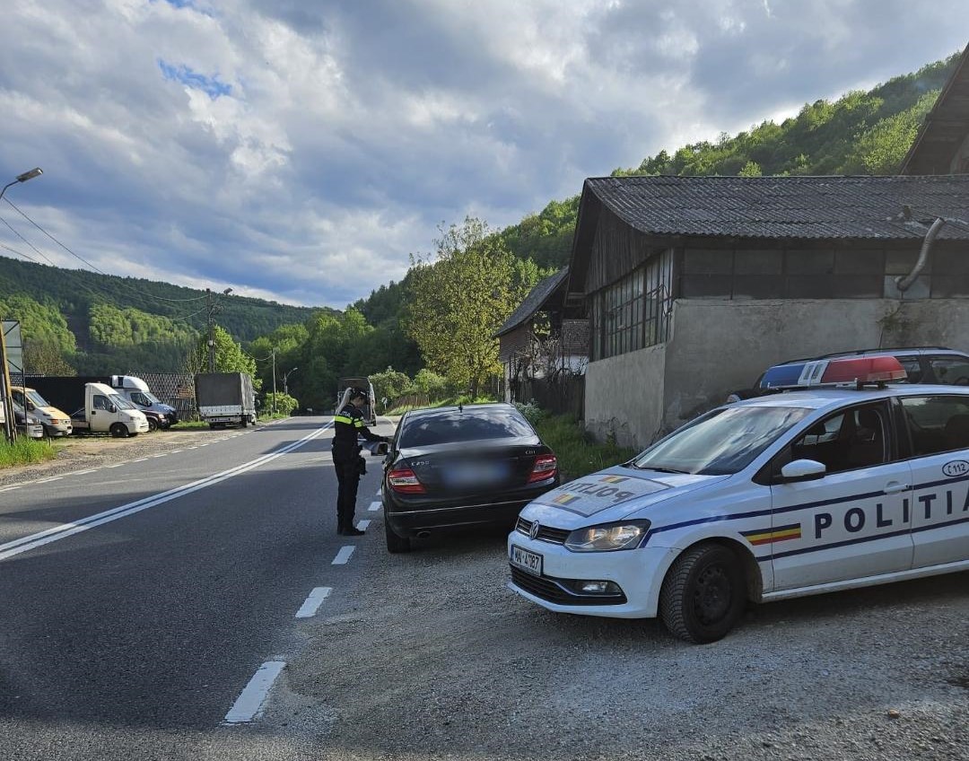 Şofer cu alcoolemie de peste 1 la mie şi implicat într-un accident rutier, reţinut de poliţişti/Foto: IPJ Cluj