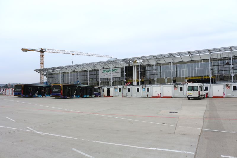 La începutul lunii mai se inaugurează noul terminal de pe Aeroportul Internațional „Avram Iancu” Cluj care a costat 366 de milioane de lei/ Foto: Diana Cîmpean - monitorulcj.ro