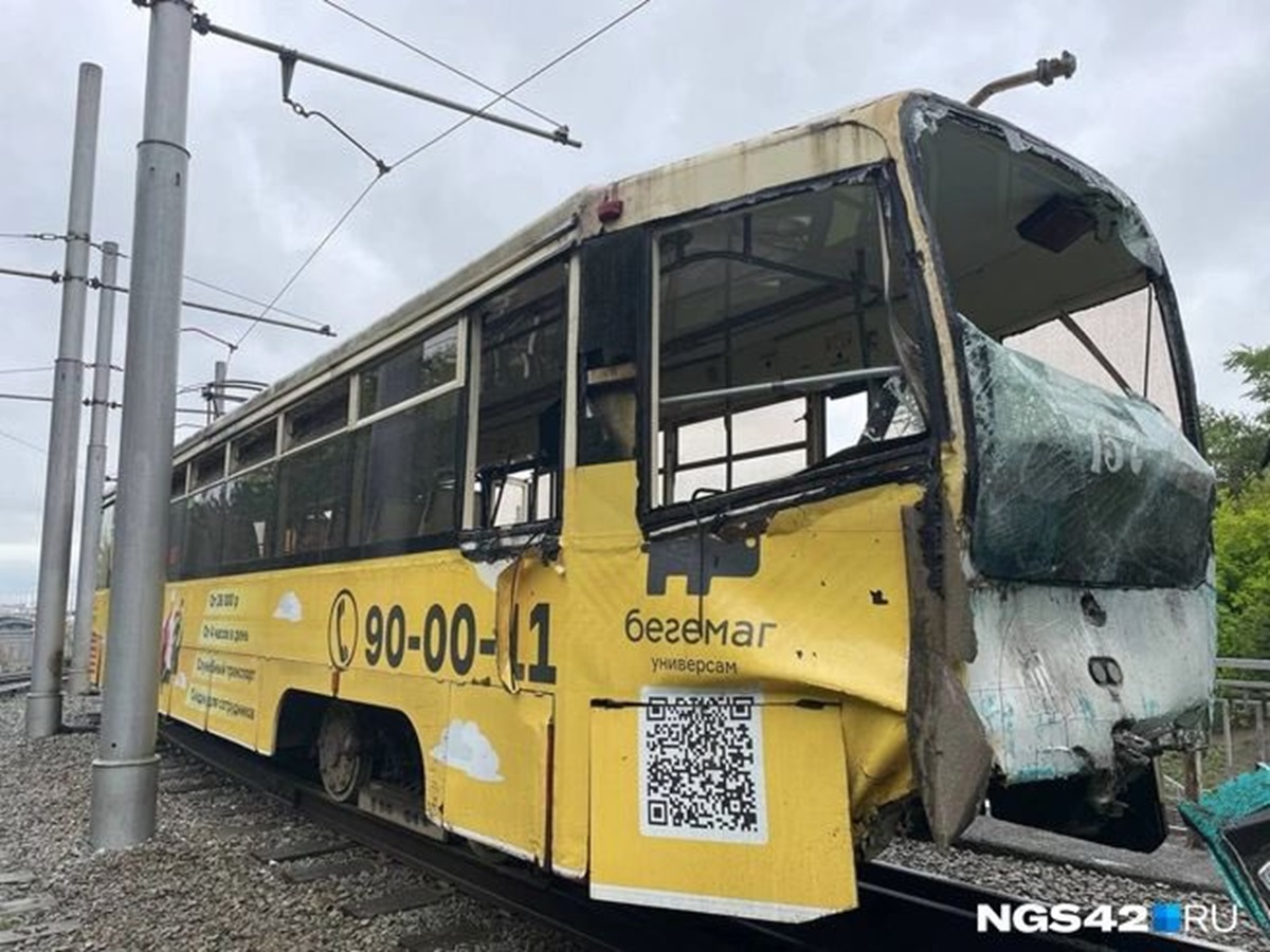 Accident grav de tramvai în Siberia. Un mort și peste 100 de răniți. Foto: в депо до таллинской / X
