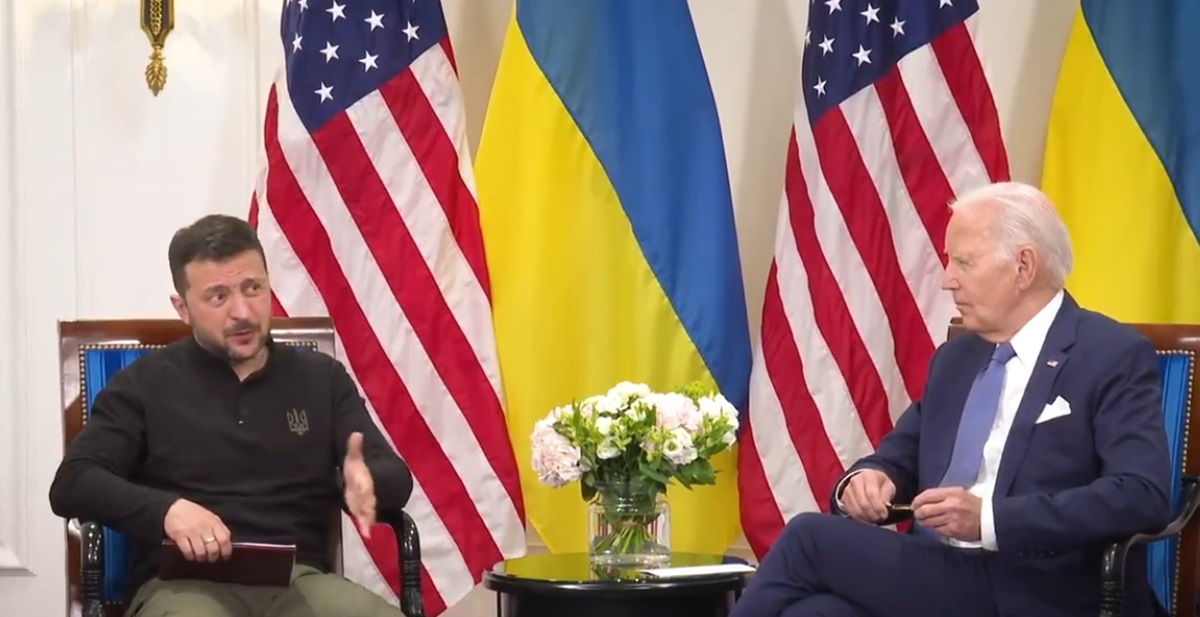 Președintele SUA promite un nou ajutor pentru Ucraina. Foto: captură Volodymyr Zelenskyy / X