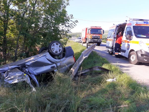 Accident în Bunești| Foto: ISU Cluj