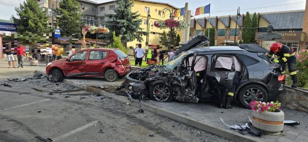 Accident grav în Gilău| Foto: ISU Cluj