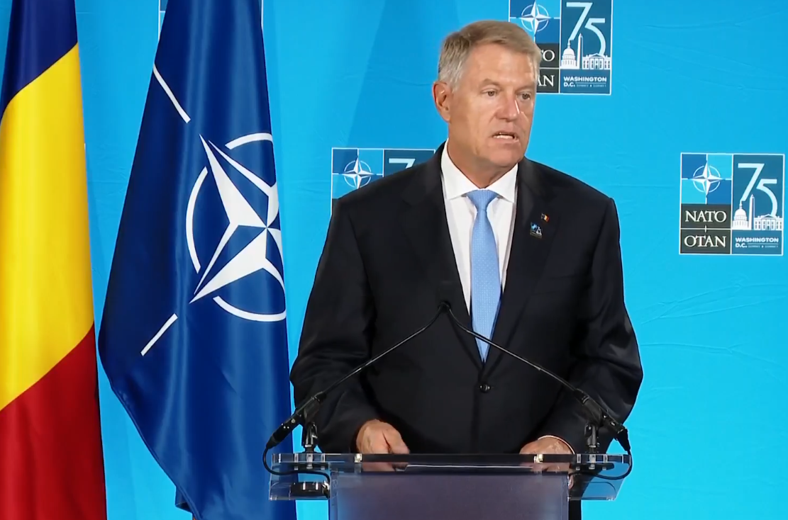 Klaus Iohannis, la Summitul NATO: „Negociem să primim un alt sistem Patriot în schimbul celui donat Ucrainei”.|Foto: Administrația Prezidențială a României Facebook