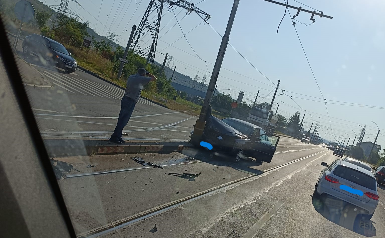 Accident pe Bulevardul Muncii | Foto: INFO TRAFIC jud. CLUJ - Liber la comment  -  Facebook