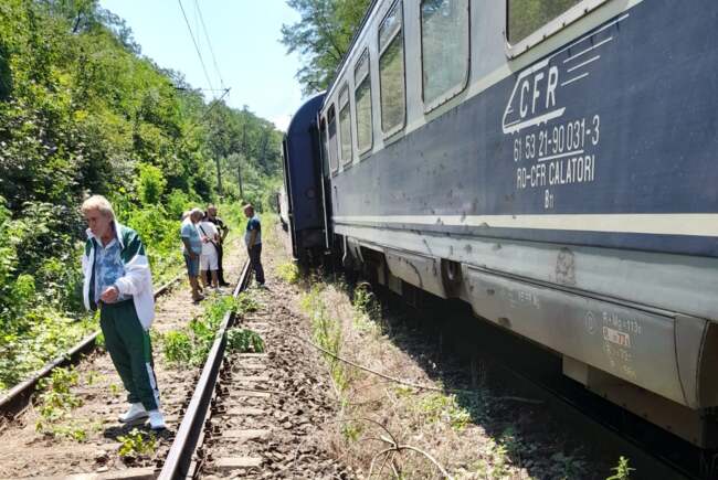 Tren deraiat în Rupea | Foto: aradon.ro