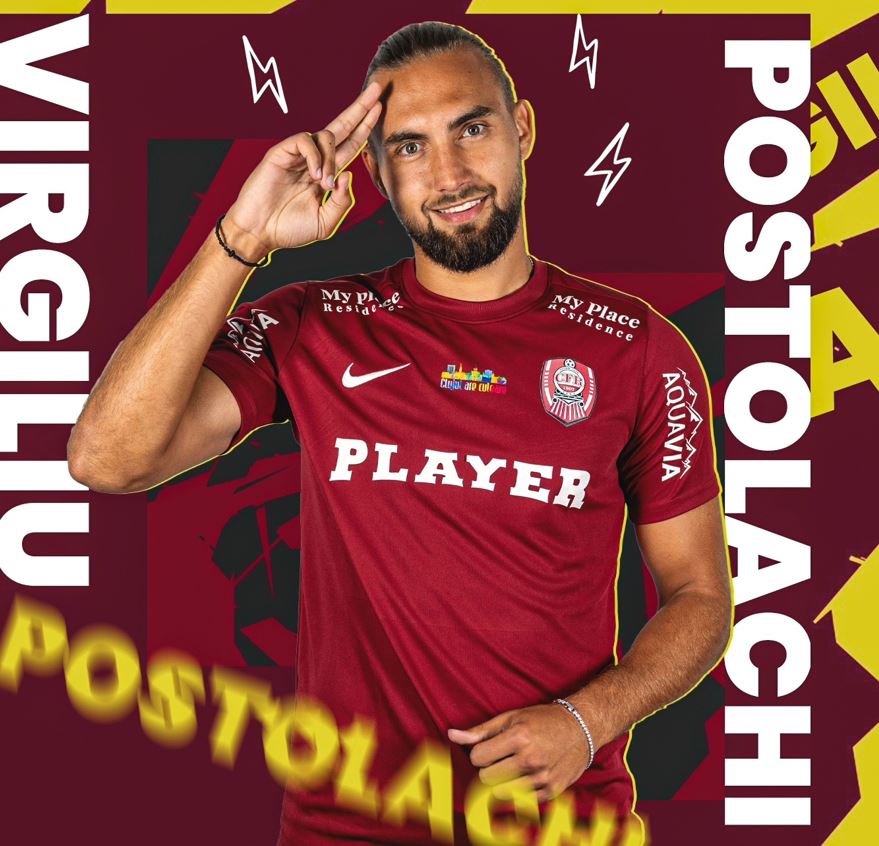CFR Cluj a anunțat un nou transfer. Atacantul Virgiliu Postolachi va evolua pentru echipa din Gruia|Foto: Fotbal Club CFR 1907 CLUJ Facebook