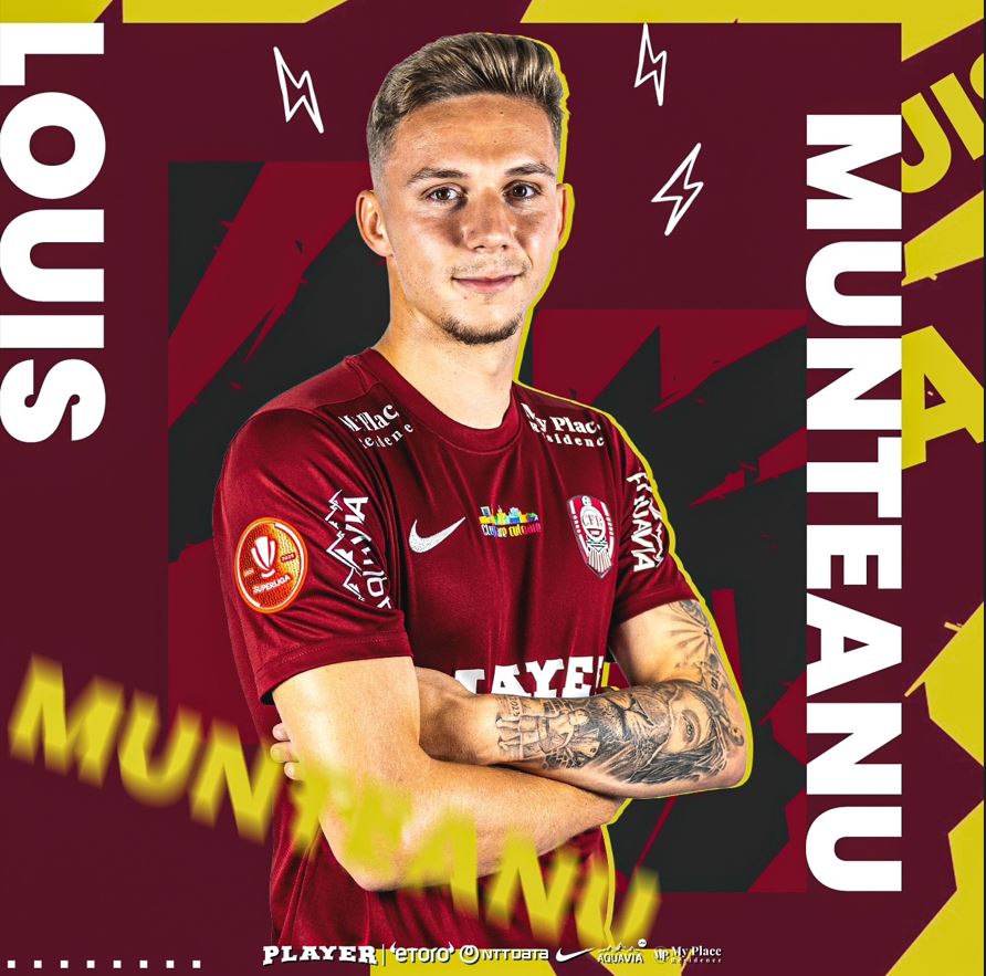 O nouă mutare în Gruia! Louis Munteanu a semnat cu CFR Cluj.|Foto: Fotbal Club CFR 1907 CLUJ Facebook