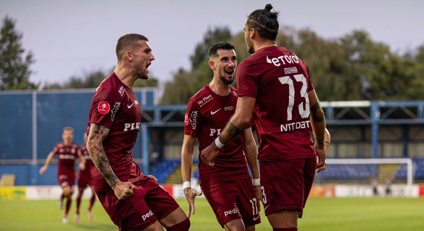 CFR Cluj s-a calificat în turul trei preliminar din Conference League, după ce a învins Neman Grodno | Foto: Fotbal Club CFR 1907 CLUJ - Facebook