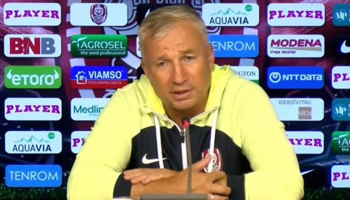 Dan Petrescu, înaintea derby-ului cu Universitatea Cluj | Foto: CFR 1907 Official – captură video Youtube