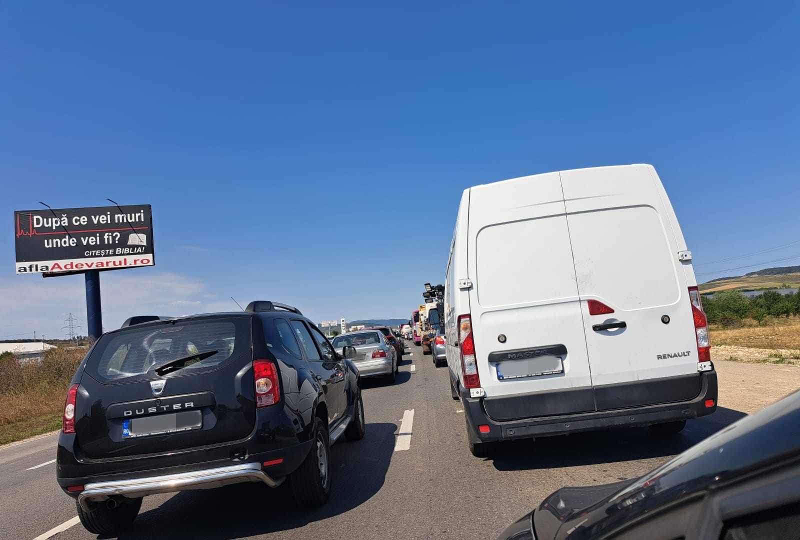 Trafic blocat între Florești și Gilău | Foto: Bianca Preda | monitorulcj.ro