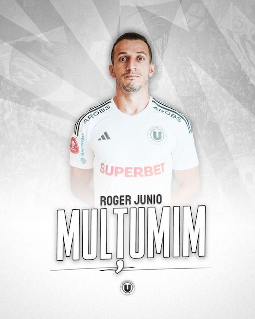 Roger Junio, își ia adio de la FC Universitatea Cluj | Foto: FC Universitatea Cluj - Facebook