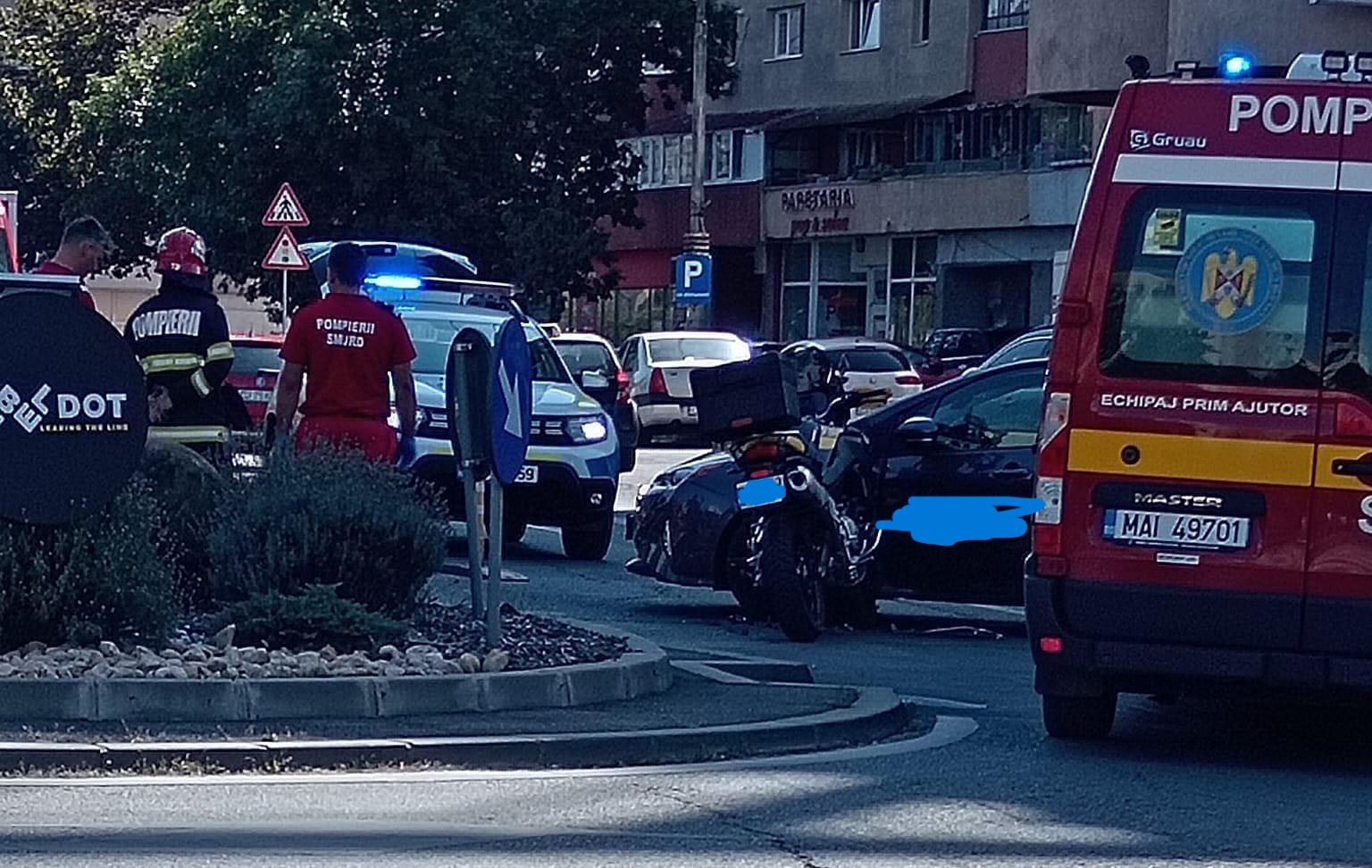 Accident pe strada Fabricii | Foto: Info Trafic Cluj-Napoca - Facebook