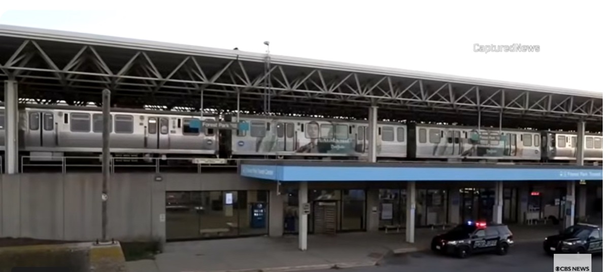 Patru persoane au murit într-un atac armat la nimereală, într-un tren din Chicago, SUA. FOTO: captură CBS Chicago