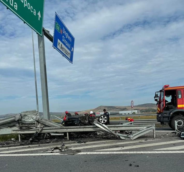 Accident mortal pe A3, pe tronsonul Târgu Mureș - Câmpia Turzii | Foto: Info Trafic 24 - Facebook