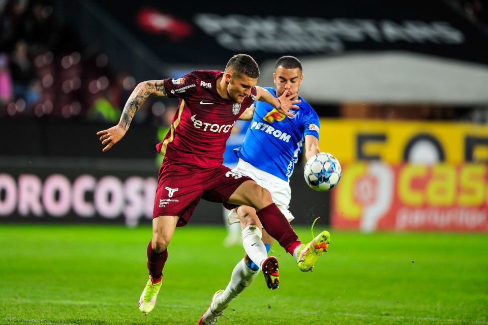 Daniel Bîrligea nu are voie să joace în meciul CFR Cluj-FCSB | Foto:  Fotbal Club CFR 1907 CLUJ - Facebook