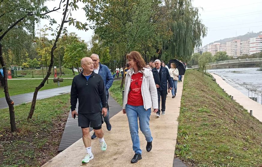 Promenada Inimilor. Noi trasee pentru mișcare, deschise pe malul Someșului. Emil Boc: „O viață sănătoasă se construiește în fiecare zi”.|Foto: monitorulcj.ro