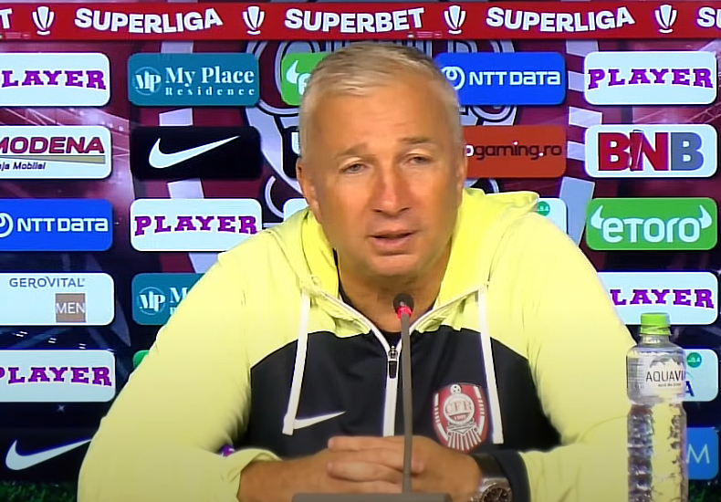 Dan Petrescu, antrenorul CFR Cluj, după meciul cu Poli Iași: „Dacă nu greșim noi, greșește arbitrul. Jucătorii merită felicitați!”|Foto: CFR 1907 Official