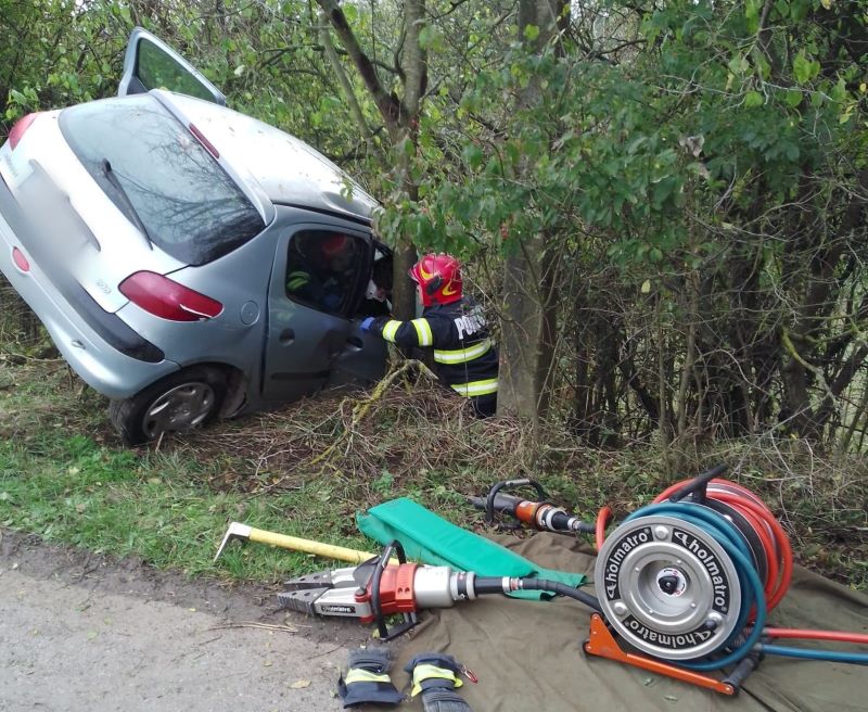 Accident în Aghireșu | Foto: ISU Cluj