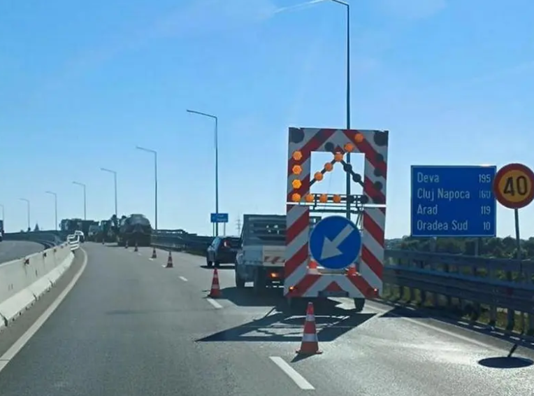 Infiltrații de apă și gropi, pe cioturi de pe Autostrada Transilvania inaugurate de câteva luni|Foto: ebihoreanul.ro