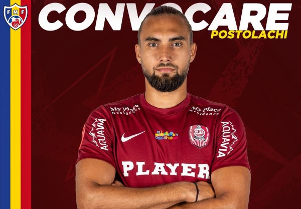 Virgiliu Postolachi de la CFR Cluj, convocat la naţionala Moldovei pentru meciul cu Andorra din Liga Națiunilor | Foto: Fotbal Club CFR 1907 CLUJ - Facebook