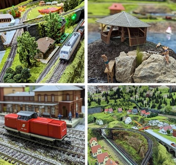 Expoziţie de trenuleţe şi miniaturi, la Cluj-Napoca. Zeci de locomotive, sute de metri de cale ferată şi mii de figurine. | Foto: Muzeul de Trenuleţe şi Miniaturi