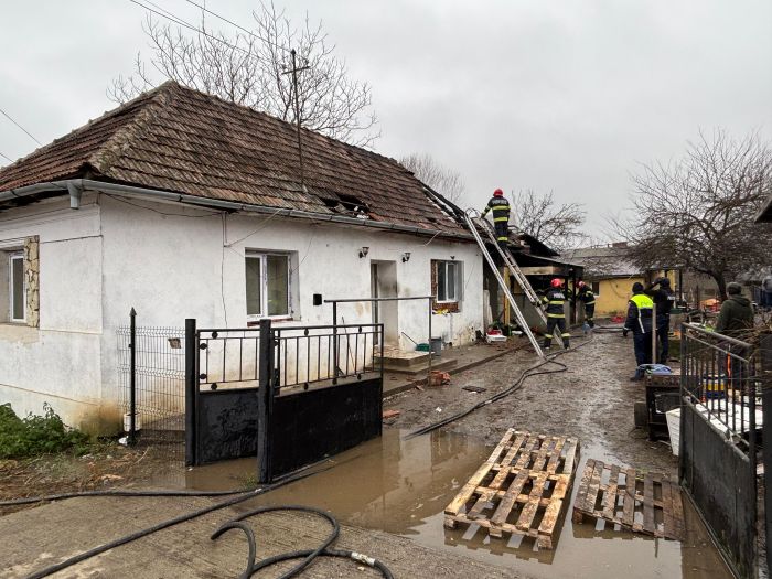 Incendiu în Bonțida | Foto: ISU Cluj