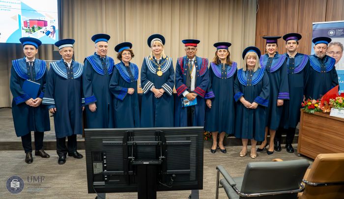 Prof. dr. Ajay Sindgh de la Harvard Medical School, distins cu titlul de Doctor Honoris Causa al UMF| Foto: UMF Iuliu Hațieganu Cluj-Napoca - Facebook