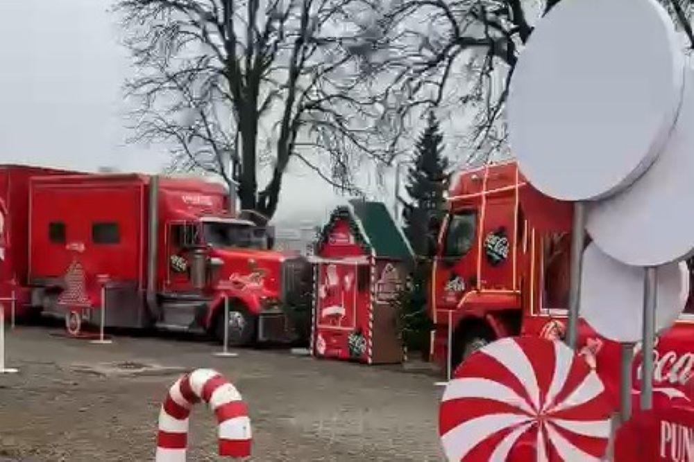 Caravana Coca-Cola a lui Moș Crăciun a ajuns la Winter Dream Florești | Foto: monitorulcj.ro