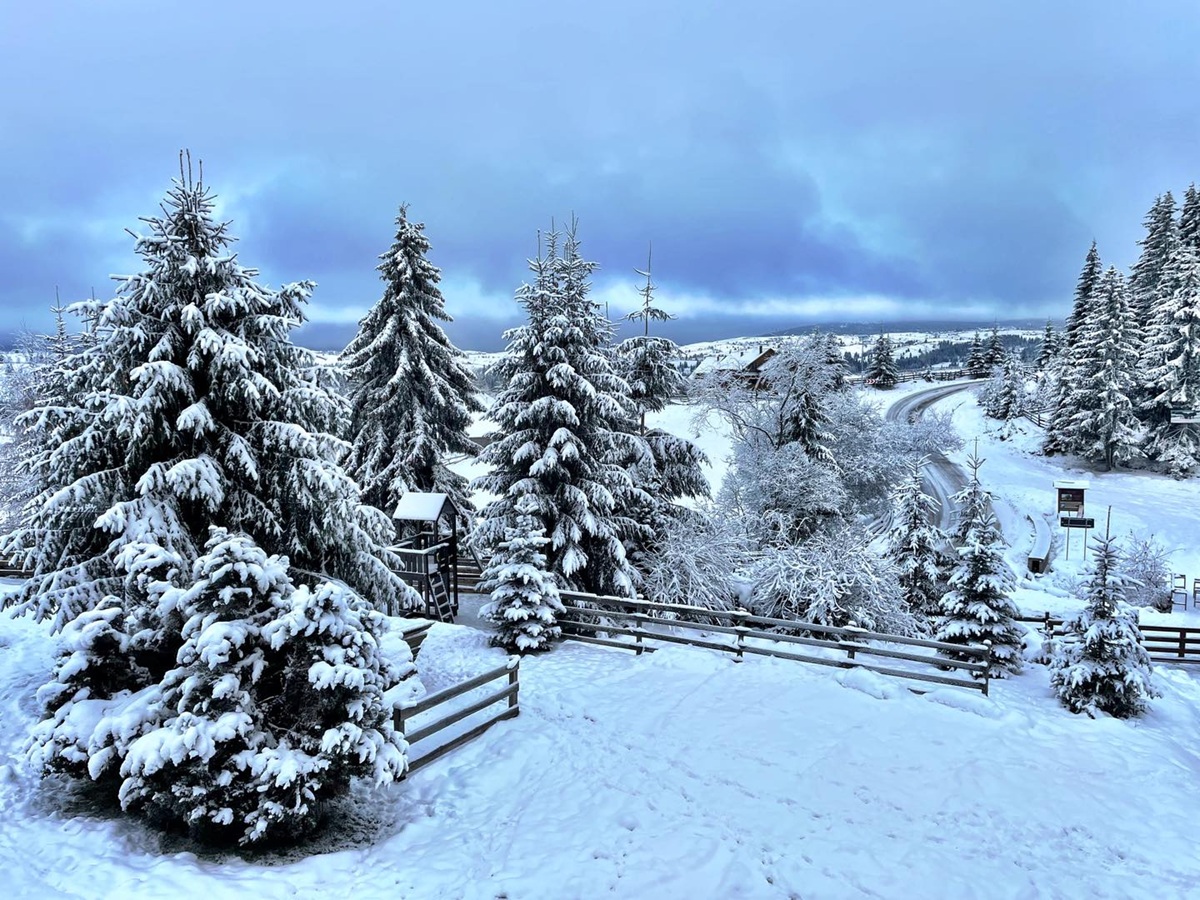 În următoarele patru săptămâni, vom avea temperaturi peste normalul perioadei în toată țara și precipitații reduse în majoritatea regiunilor. Foto: Cabana Moților – Facebook