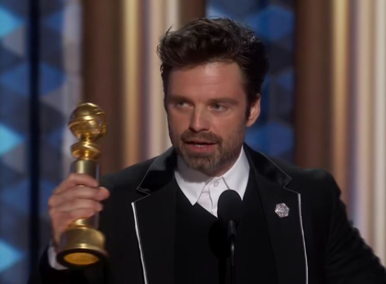 Actorul român Sebastian Stan a câștigat Globul de Aur pentru cel mai bun actor în rolul din filmul „A Different Man”|Foto: Golden Globes - Facebook