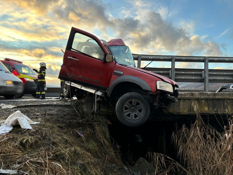 Accident grav în Mărtinești | Foto: ISU Cluj