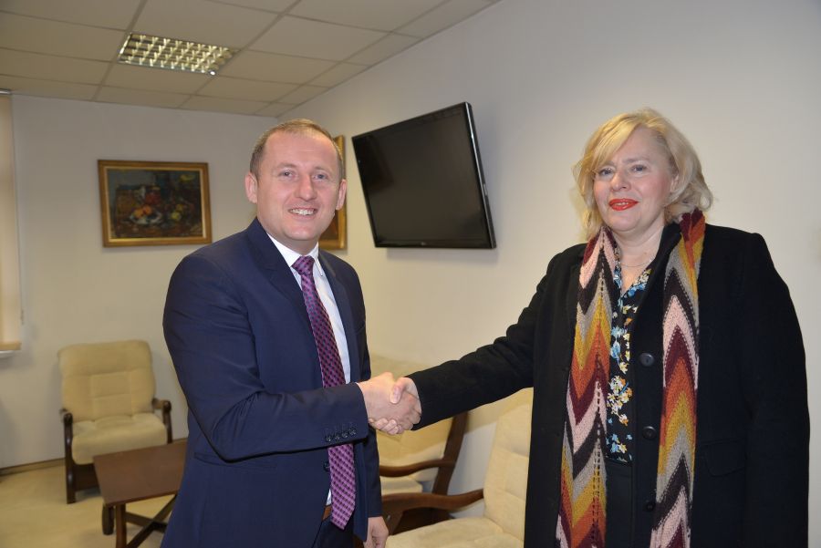 Radu Rațiu, vicepreședintele CJ Cluj, întrevedere cu Marija Kapitanović, Ambasador al Republicii Croația în România: „Reprezintă o recunoaştere a potenţialului de dezvoltare al regiunii noastre”| Foto: Consiliul Județean Cluj