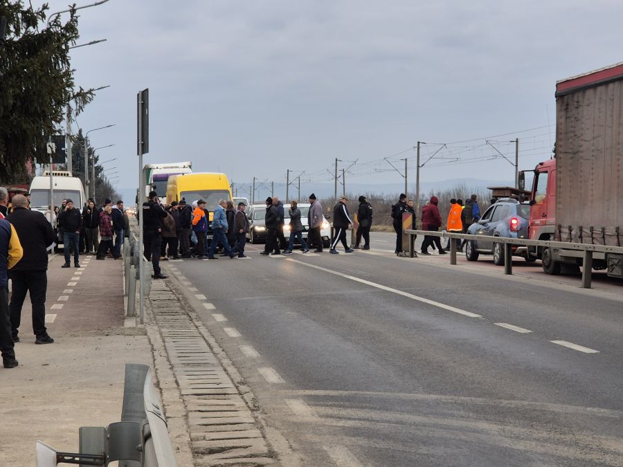 Protest la Jucu | Foto: Cosmina Măcicăsan