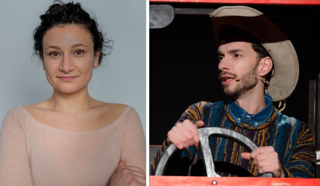 Actorii Oana Mardare și Adonis Tanța | Foto 1: Ioana Ofelia/ Foto 2: Cristina Maria Lazăr