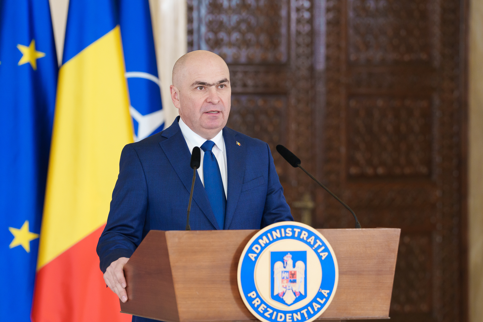 Ilie Bolojan: „Suntem convinși că NATO va rămâne un scut de protecție”. |Foto: presidency.ro