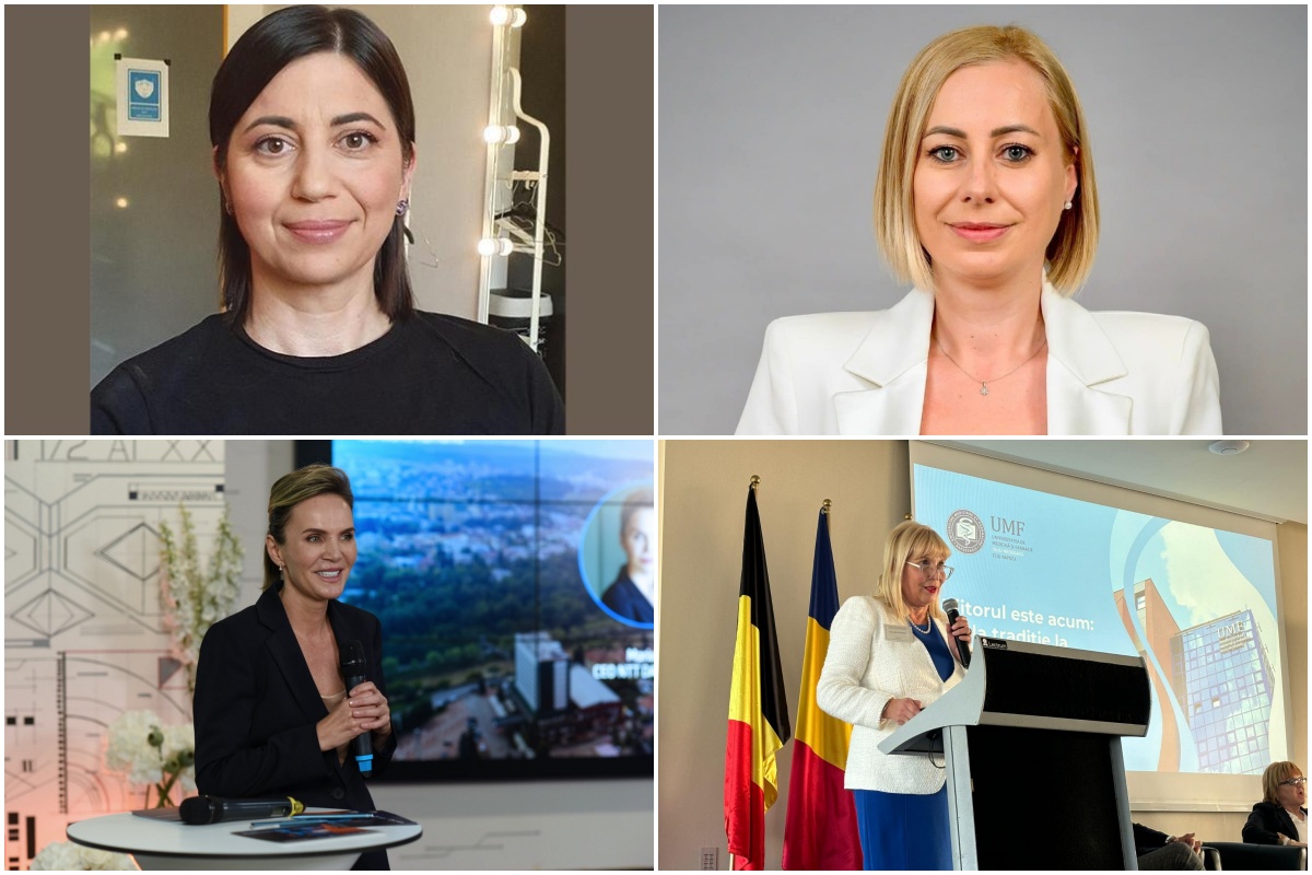 Femeile care schimbă Clujul. Lideri în tehnologie, educație, sănătate și administrație| Foto 1: Cristina Grigore, Foto 2: Maria Forna - Facebook, Foto 3: Maria Metz - NTT DATA Facebook, Foto 4: Anca Buzoianu - Facebook