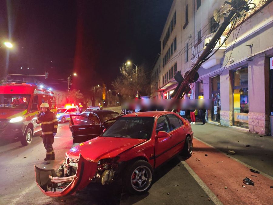 Accident grav pe Calea Dorobanților | Foto: ISU Cluj