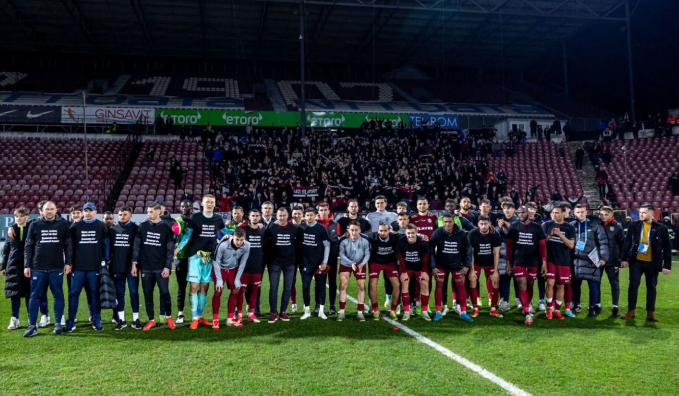 Victoria din Gruia, dedicată lui Dan Petrescu|Foto: Fotbal Club CFR 1907 CLUJ - Facebook