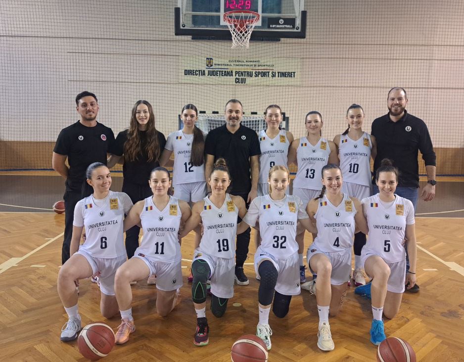 CS Universitatea Cluj-Napoca a debutat cu o victorie în Liga Națională de baschet feminin|Foto: Universitatea Cluj Baschet Feminin – Facebook.com