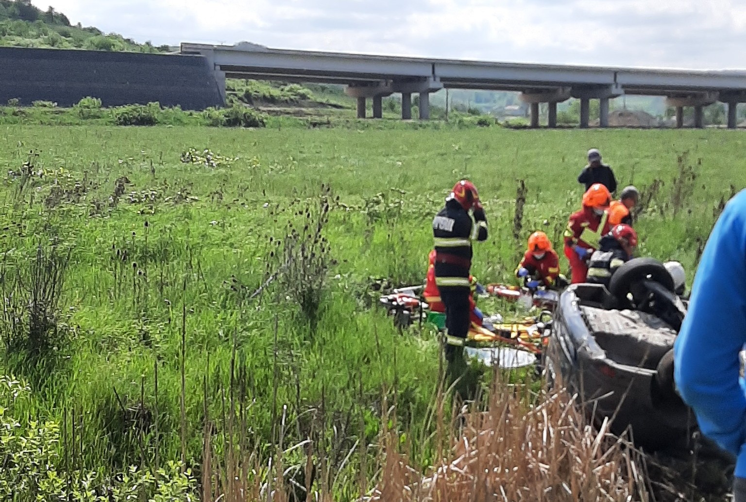 Accidentul grav din Mihăiești| Foto: Info Trafic Cluj-Napoca - Facebook