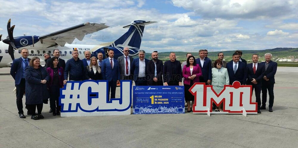 Aeroportul Internațional „Avram Iancu” Cluj a sărbătorit pasagerul cu numărul 1 milion în anul 2025 pentru a 14-a oară în istoria sa | Foto: Paula COPACIU - monitorulcj.ro