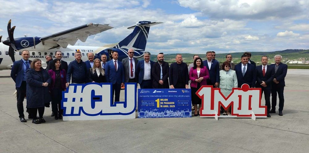 Aeroportul Internațional „Avram Iancu” Cluj a sărbătorit pasagerul cu numărul 1 milion în anul 2025 pentru a 14-a oară în istoria sa | Foto: Paula COPACIU - monitorulcj.ro