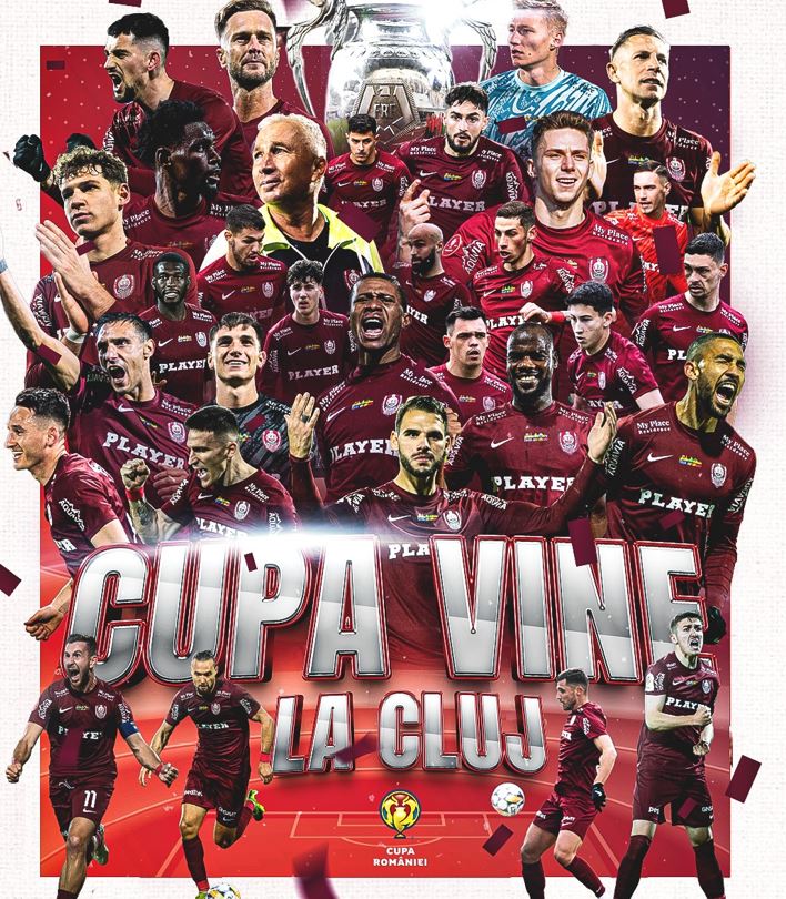 Victorie pentru CFR Cluj în finala Cupei României|Foto: Fotbal Club CFR 1907 CLUJ - Facebook