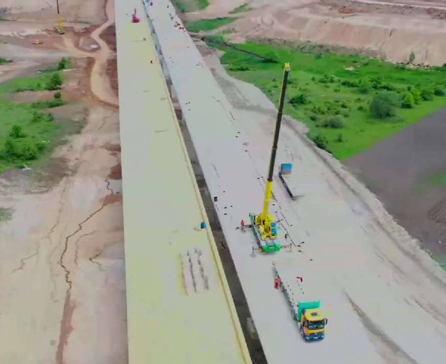 Autostrada Transilvania. Avans substanțial pe șantierul secțiunii Zimbor – Poarta Sălajului|Foto: captură video Compania Națională de Administrare a Infrastructurii Rutiere - Facebook