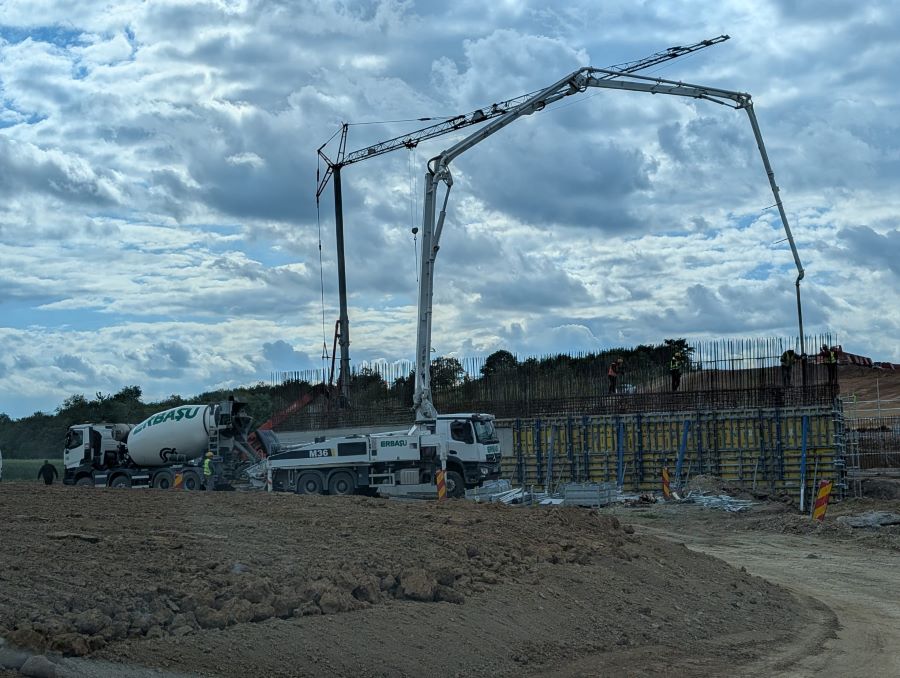 Autostrada Transilvania. Stadiul lucrărilor pe lotul Suplacu de Barcău – Chiribiș| Foto: Direcția Regională Drumuri și Poduri Cluj - Facebook